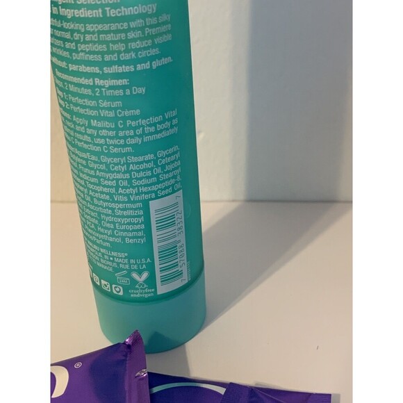 Malibu C Perfection Vital Creme 1.69Oz NEW + 4 Perfection Masque Facial Care - Picture 7 of 7